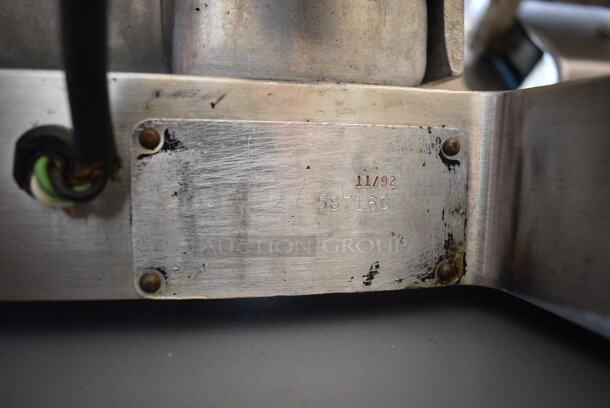 Stainless Steel Commercial Countertop Meat Slicer w/ Blade Sharpener. Tested and Working! - Image 6 of 6