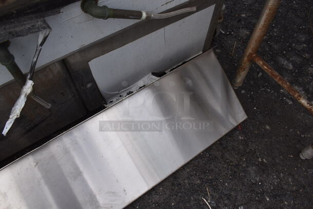 Stainless Steel Shelf w/ Wall Mount Brackets. 60x12x10 - Image 3 of 3