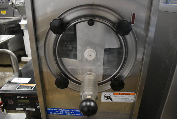 Electro Freeze Model 876-234 Stainless Steel Commercial Floor Style Air Cooled Frozen Beverage Slushie Machine on Commercial Casters. 115 Volts, 1 Phase. 15x30x59 - Image 7 of 8