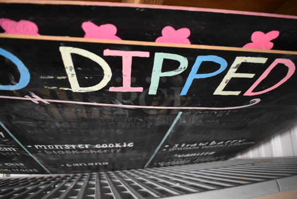 ALL ONE MONEY! Tier Lot of Various Items Including Poly Bin and Signs - Image 2 of 3