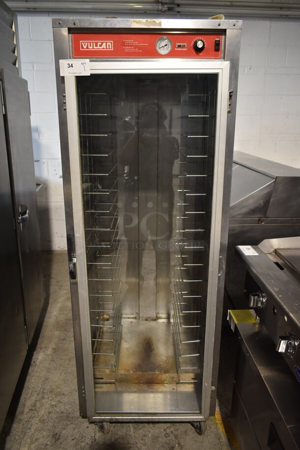 Vulcan VHFA18-1 Stainless Steel Commercial Single Door Heated Holding Cabinet on Commercial Casters. 120 Volts, 1 Phase. Tested and Working! - Image 1 of 7