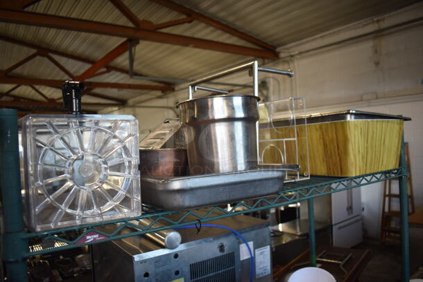 ALL ONE MONEY! Lot of 4 Tiers Worth of Various Items Including Poly Bowls, Poly Plates, Glass Bowls and Poly Food Trays. Does Not Include Shelving Unit. - Image 2 of 9