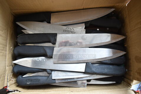 60 SHARPENED Stainless Steel Knives Including Chef Knives. 60 Times Your Bid! 