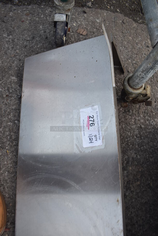 Stainless Steel Shelf w/ Wall Mount Brackets. 48x12x10 - Image 4 of 4