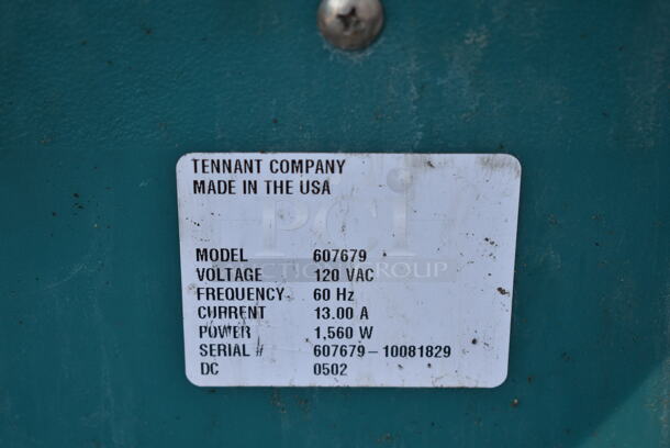 Tennant 607679 Metal Commercial Floor Cleaning Machine. 120 Volts, 1 Phase.  - Image 7 of 7