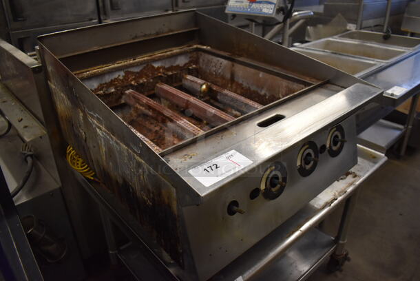 Stainless Steel Commercial Countertop Natural Gas Powered Charbroiler Grill. Missing Grates. 24x31x20 - Image 5 of 5