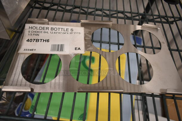 ALL ONE MONEY! Lot of Various BRAND NEW Items Including 63299036Swiffer® Dusters 99036 Cleaner Refills Unscented - 18/Box, 407BTH6 Choice Six Hole Squeeze Bottle Holder for 1/3 Size Pans, Metal Bowl, Hopper, 511CBG912GN San Jamar Saf-T-Grip 12" x 9" x 3/8" Green Cutting Board with Hook CBG912GN, 511CBG1218YL San Jamar CBG121812YL Saf-T-Grip 18" x 12" x 1/2" Yellow Cutting Board with Hook, 511CBG1824BL San Jamar CBG182412BL Saf-T-Grip® 24" x 18" x 1/2" Blue Cutting Board with Hook, 511CBG1824YL San Jamar CBG182412YL Saf-T-Grip® 24" x 18" x 1/2" Yellow Cutting Board with Hook, 511CBG1824RD San Jamar CBG182412RD Saf-T-Grip® 24" x 18" x 1/2" Red Cutting Board with Hook. Does Not Include Shelving Unit.  - Image 5 of 12
