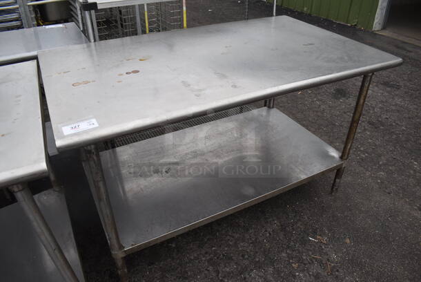 Stainless Steel Table w/ Under Shelf. 60x36x35 - Image 2 of 3