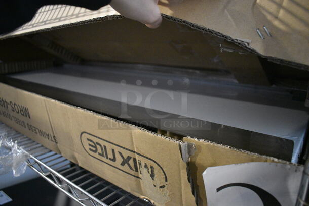BRAND NEW IN BOX! Mix Rite Model MROS-44P Stainless Steel Double Over Shelf for Prep Table. Stock Picture Used For Gallery Picture - Image 5 of 5