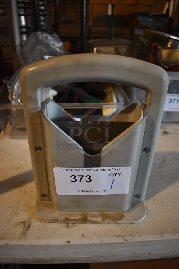 Gray Poly Countertop Bagel Slicer. 7x4x9