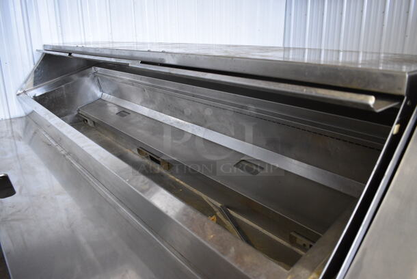Randell Model PH96E3 Stainless Steel Commercial Sandwich Salad Prep Table Bain Marie Mega Top w/ 3 Doors on Commercial Casters. 96x41.5x55. Tested and Powers On But Does Not Get Cold - Image 3 of 5