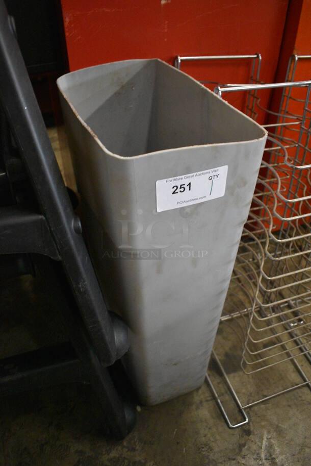 Gray Poly Trash Can. 18.5x9.5x28 - Image 3 of 3