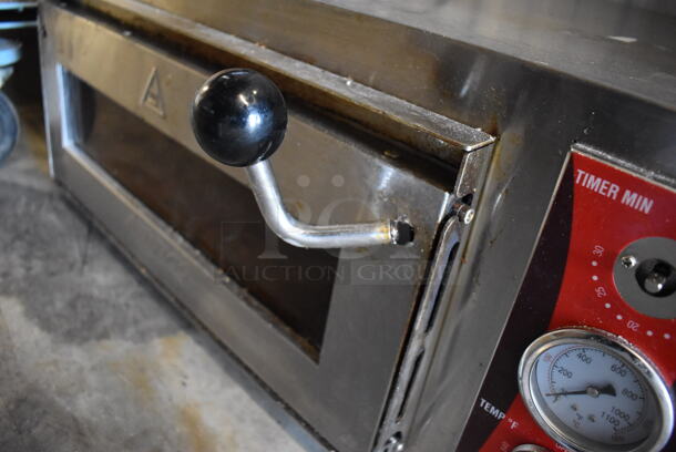 Avantco 177DPO18S Stainless Steel Commercial Countertop Electric Powered Single Deck Pizza Oven. 120 Volts, 1 Phase. 28x22x12. Tested and Working! - Image 7 of 9