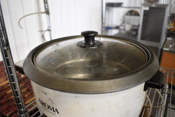 Aroma Metal Countertop Rice Cooker. 14x14x11 - Image 3 of 3