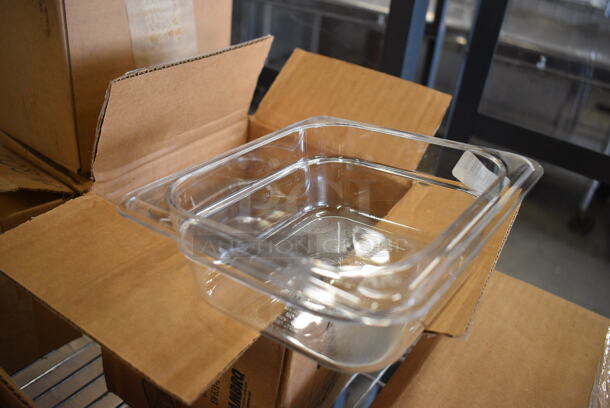ALL ONE MONEY! Lot of 6 Cambro Clear Poly 1/6 Size Drop In Bins! 1/6x2 - Image 2 of 4