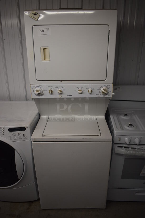 Kenmore Model 417.94812301 Stacked Washer and Dryer. 120/240 Volts. 27x28.5x74