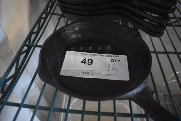 13 Cast Iron Skillets. 10x7x1.5. 13 Times Your Bid! - Image 3 of 3