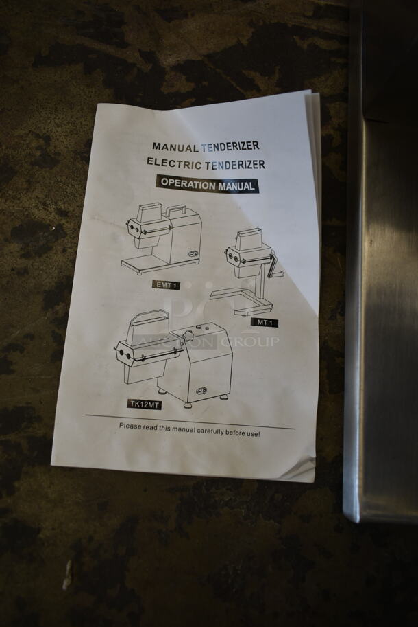 BRAND NEW SCRATCH AND DENT! EMT-1 Stainless Steel Commercial Countertop Electric Powered Meat Tenderizer. 110 Volts, 1 Phase. Tested and Powers On But Parts Do Not Move - Image 5 of 6