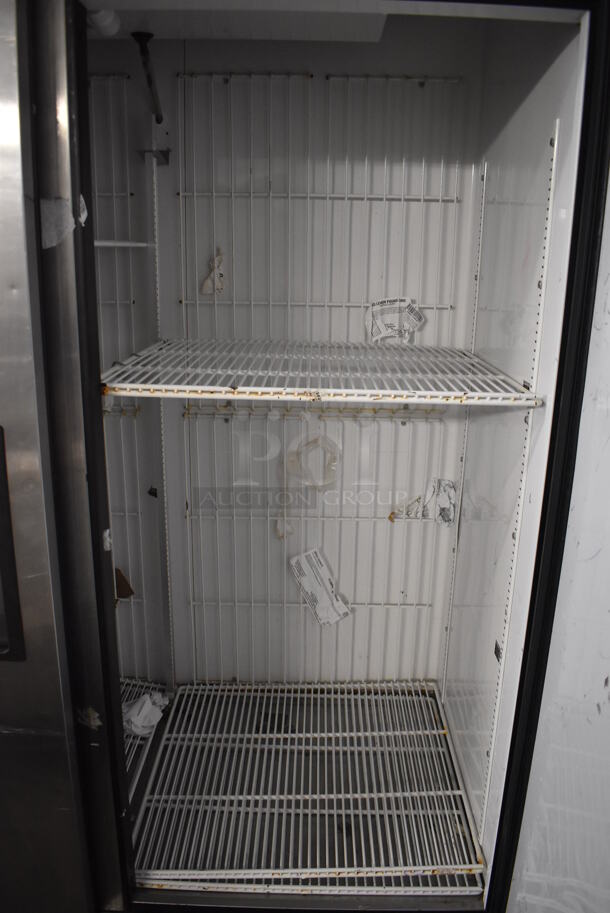 2013 True T-49F ENERGY STAR Stainless Steel Commercial 2 Door Reach In Freezer w/ Poly Coated Racks on Commercial Casters. 115 Volts, 1 Phase. 54x30x83. Tested and Working! - Image 5 of 7