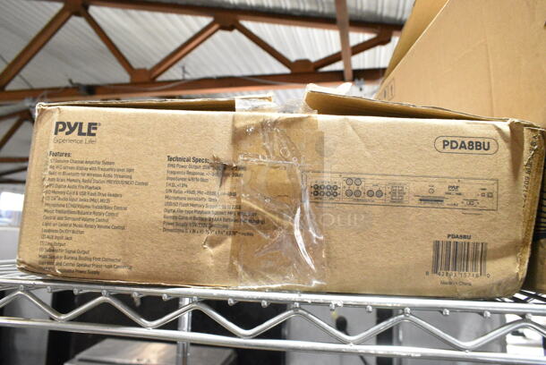 4 IN ORIGINAL BOX! Items Including Pyle PDA8BU Home Audio Theater Amplifier with Bluetooth and Stereo Amplifier, Pyle PT694BT Hi-Fi Bluetooth Home Theater Receiver - 5.2 Surround Sound System, AT-LP60X Turntable, Pyle PT639D Dual Cassette Deck Stereo. 4 Times Your Bid!  - Image 2 of 5