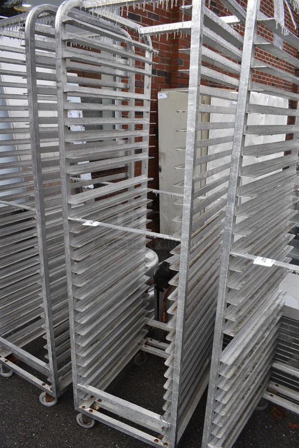 Metal Commercial Pan Transport Rack on Commercial Casters. 20.5x26x74 - Image 3 of 4