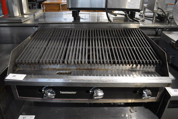 Toastmaster Stainless Steel Commercial Gas Powered Charbroiler Grill. 36x26x17.5