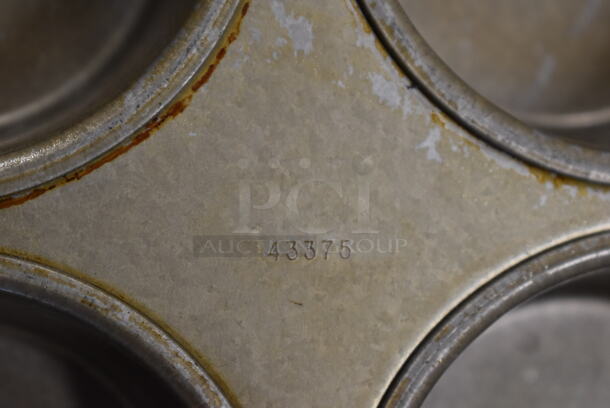 ALL ONE MONEY! Lot of 5 Metal Muffin Baking Pans. Two 6 Cup and Three 12 Cup. 11x16x1.5, 13x18x1.5 - Image 8 of 8