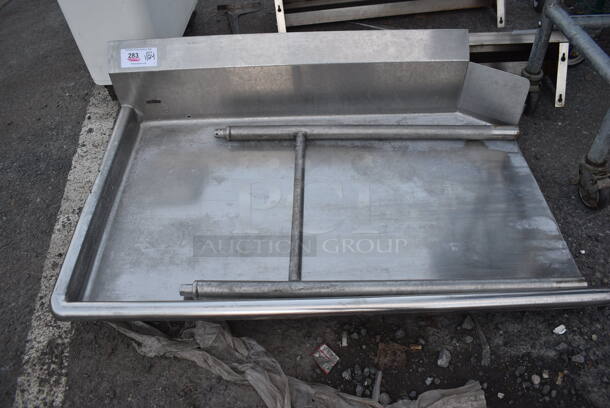 Stainless Steel Commercial Left Side Dishwasher Table. 45x30x12