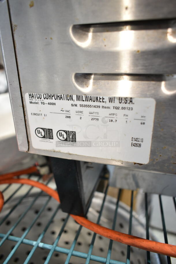 Hatco TQ-400H Stainless Steel Commercial Countertop Conveyor Toaster Oven. 208 Volts, 1 Phase.  - Image 5 of 5