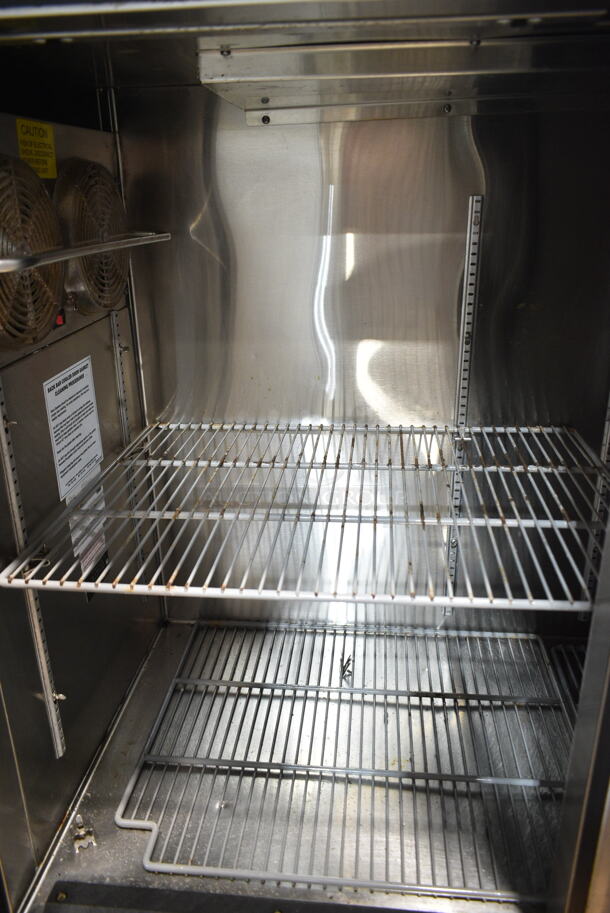 Glastender BB84-L1-SNH(LLR) Stainless Steel Commercial 3 Door Back Bar Cooler. 115 Volts, 1 Phase. Tested and Working! - Image 6 of 7