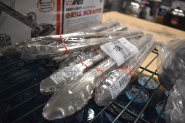 8 BRAND NEW! Winco Metal Tongs. 12", 16". 8 Times Your Bid! - Image 2 of 3