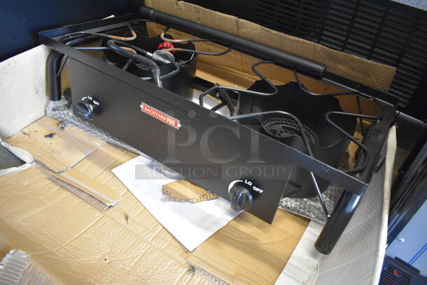 BRAND NEW SCRATCH AND DENT! Backyard Pro Metal Commercial Countertop Propane Gas Powered 2 Burner Range. 31x16x8 - Image 4 of 7