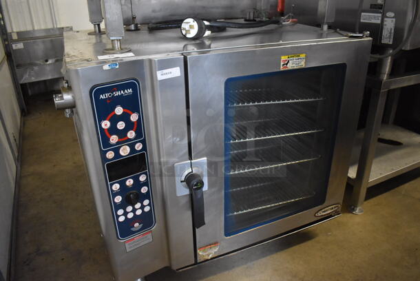 Alto Shaam Model 10.10 ES Stainless Steel Commercial Electric Powered Combitherm Convection Oven w/ View Through Door on Stand. 208-240 Volts, 3 Phase. 42x32x68 - Image 2 of 9