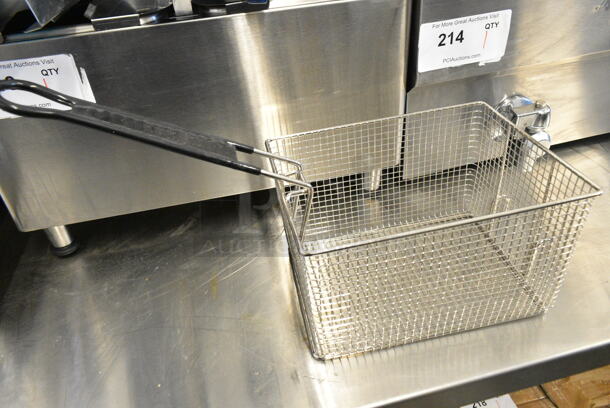 2023 Avantco 177F202 Stainless Steel Commercial Countertop Electric Powered 2 Bay Fryer w/ Lids and Metal Fry Baskets. 208-240 Volts, 1 Phase.
 - Image 7 of 10