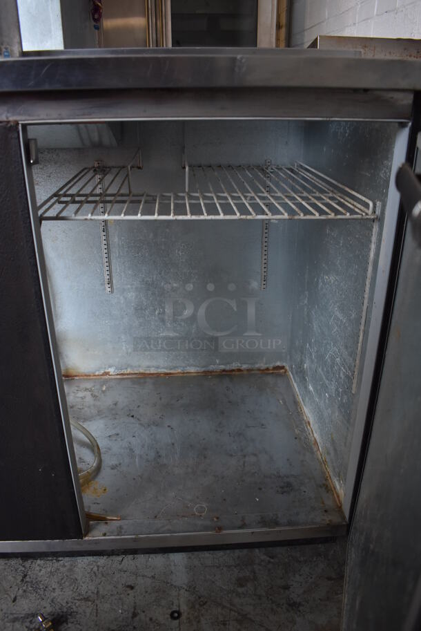 Beverage Air DD68C Stainless Steel Commercial Direct Draw Kegerator w/ 2 Beer Towers, 2 Sliding Lids and 2 Doors on Commercial Casters. 115 Volts, 1 Phase. Tested and Powers On But Does Not Get Cold - Image 7 of 11