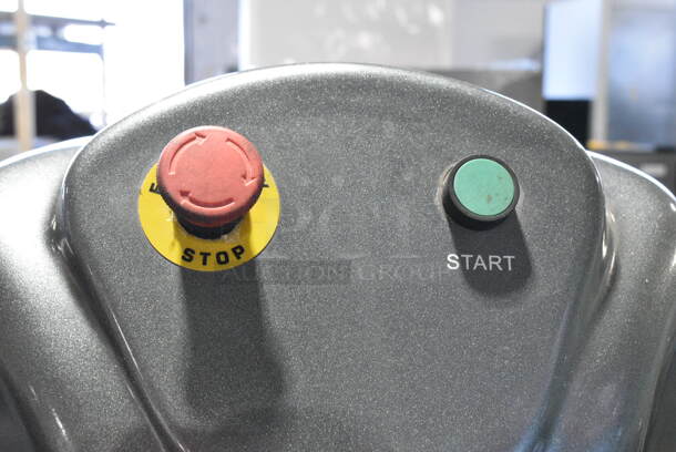 Avantco MX60 Metal Commercial Floor Style 60 Quart Planetary Dough Mixer w/ Stainless Steel Mixing Bowl, Bowl Guard and Whisk Attachment. 240 Volts, 3 Phase.  - Image 5 of 7