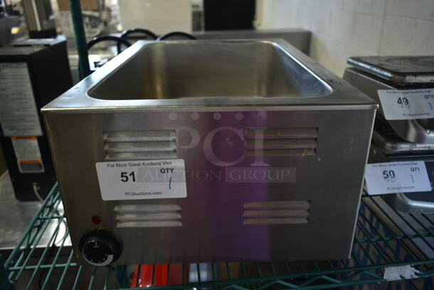 7700 Stainless Steel Commercial Countertop Food Warmer. 120 Volts, 1 Phase. Tested and Working!