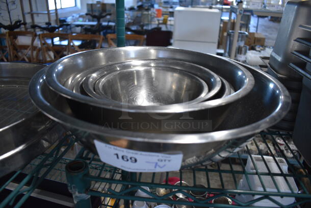7 Various Metal Bowls. Includes 16x16x5. 7 Times Your Bid!