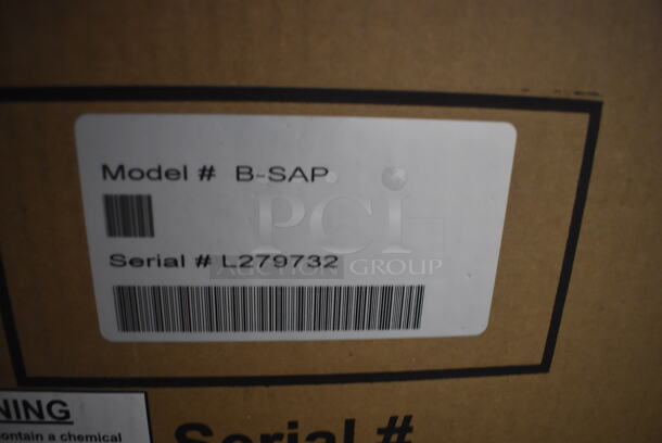 BRAND NEW IN BOX! Grindmaster B-SAP Stainless Steel Commercial Countertop Coffee Machine w/ Hot Water Dispenser, Metal Brew Basket and Poly Pitcher. 120 Volts, 1 Phase. 8.5x20x27. Tested and Working! - Image 5 of 8