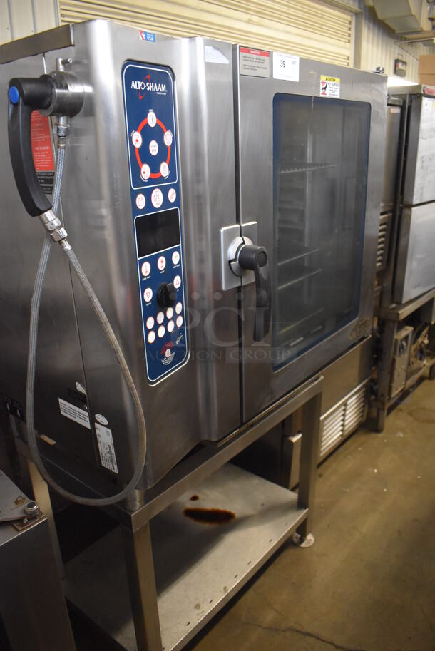 Alto Shaam Model 10.10 ES Stainless Steel Commercial Electric Powered Combitherm Convection Oven w/ View Through Door on Stand. 208-240 Volts, 3 Phase. 42x32x68 - Image 2 of 7