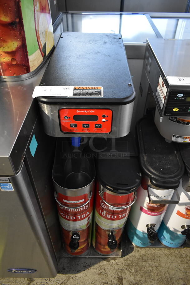 2021 Bunn ITB Stainless Steel Commercial Countertop Iced Tea Machine w/ 2 Beverage Holder Dispensers and Poly Brew Basket. 120 Volts, 1 Phase. - Image 1 of 6