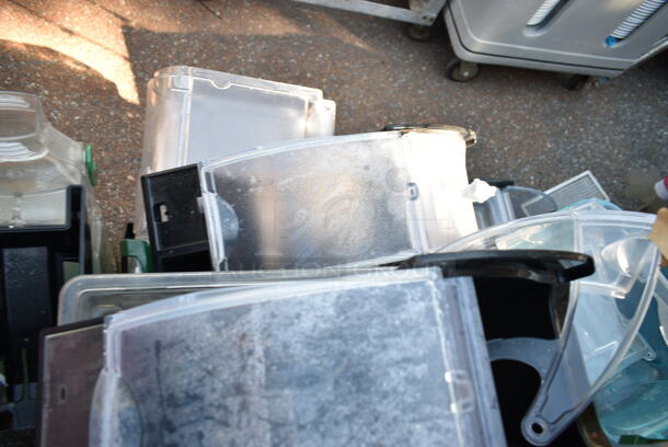PALLET LOT of Various Items Including Poly Cereal Dispensers and Poly Bins. - Image 4 of 10
