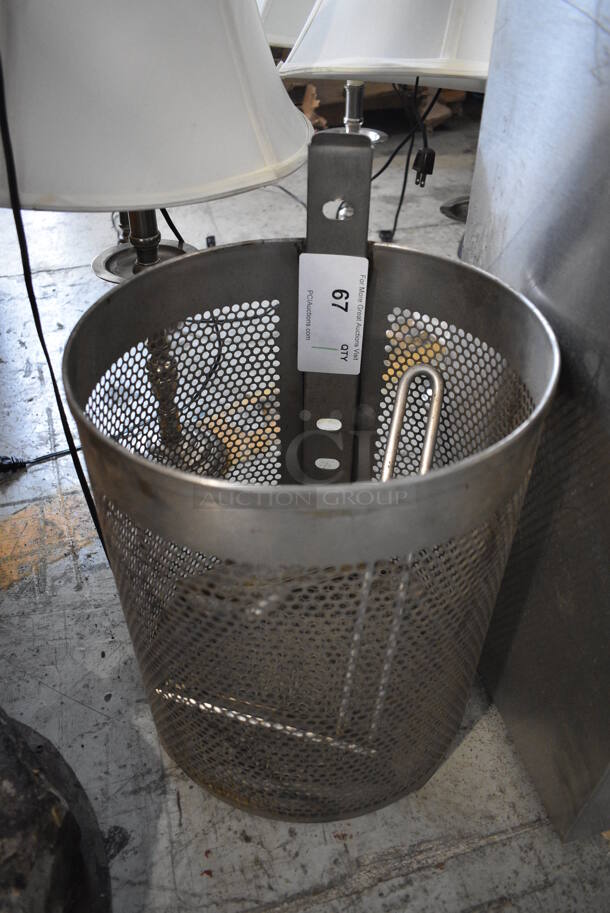 Metal Pressure Fryer Basket. 11.5x11.5x16.5