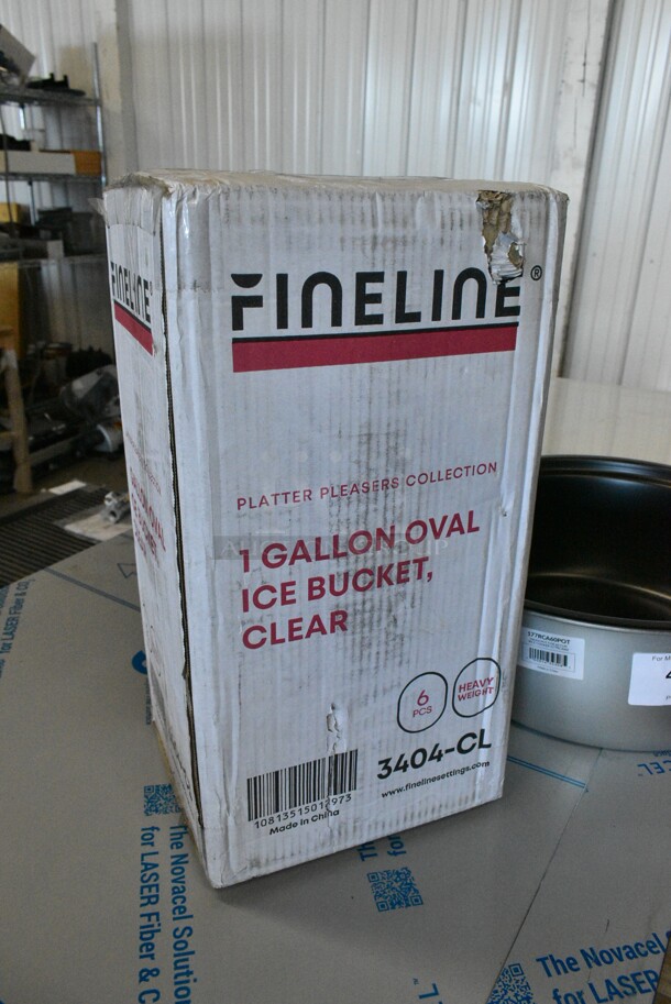 2 BRAND NEW SCRATCH AND DENT! Items Including Fineline 3404-CL Disposable 35 oz. Clear Plastic Carafe with Lid and Avantco 177RCA60POT 60 Cup (30 Cup Raw) Non-Stick Pot for RCA60 Electric Rice Cooker / Warmer. 2 Times Your Bid!  - Image 3 of 7