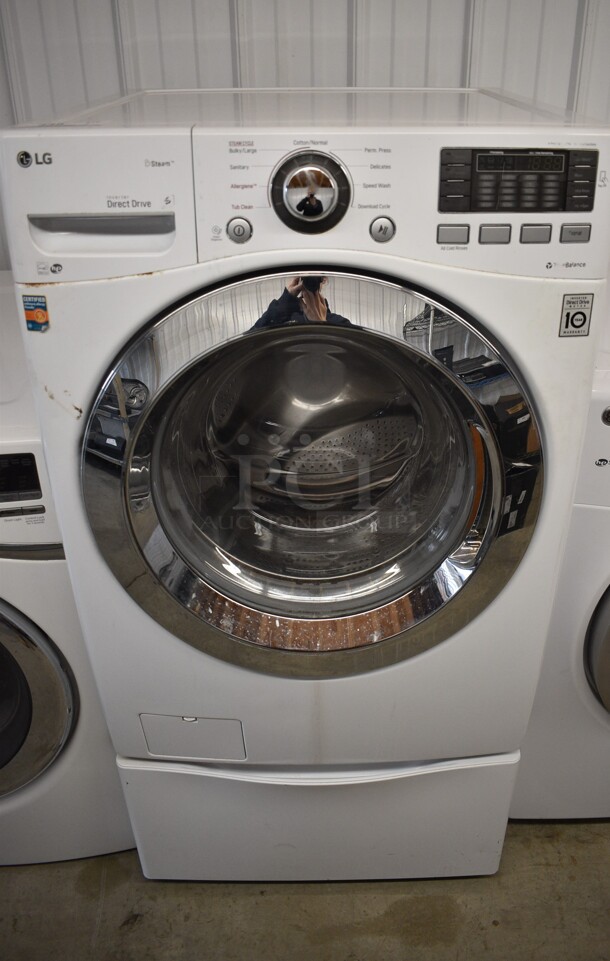 LG Model WM3370HWA Front Load Washer. 120 Volts, 1 Phase. 27x30x53 - Image 1 of 8