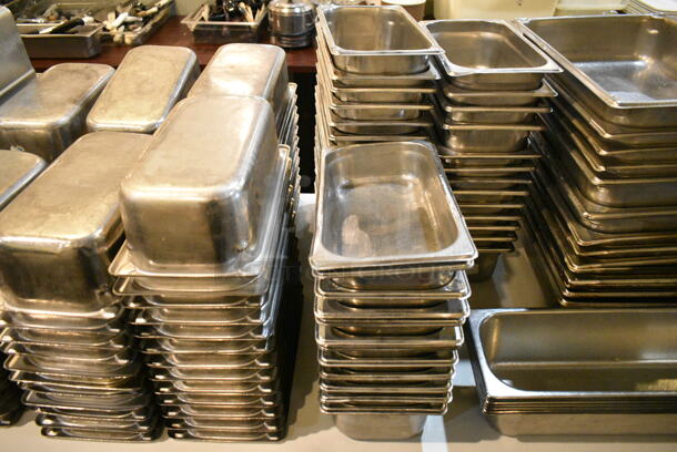 ALL ONE MONEY! Lot of Various Items Including Stainless Steel Drop In Bins. Does Not Include Table. (main dining room) - Image 3 of 4