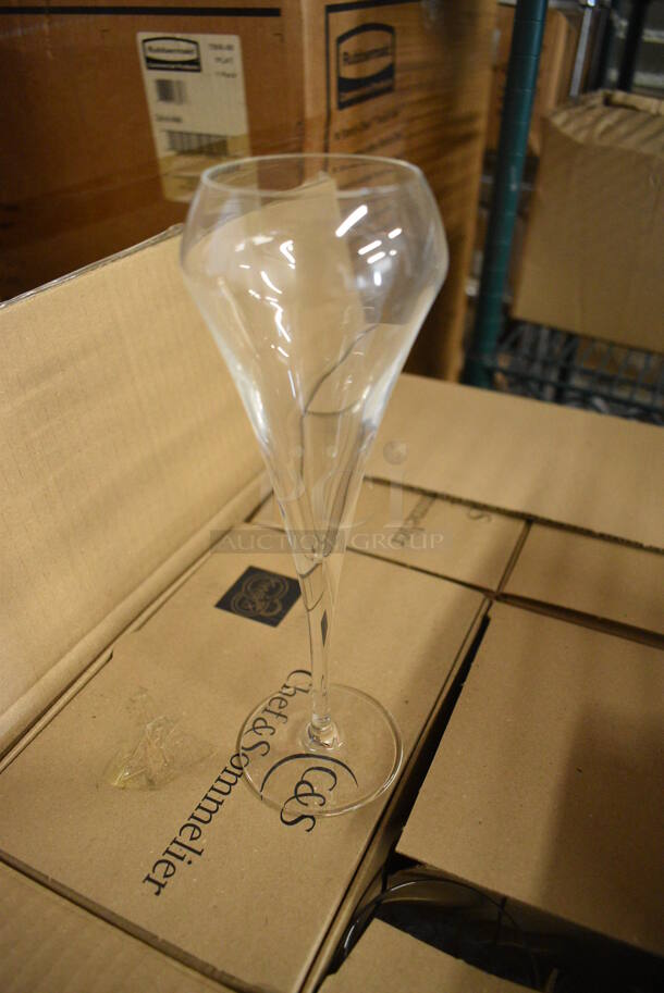 24 BRAND NEW IN BOX! Chef & Sommelier Flute Glasses. 3x3x9.25. 24 Times Your Bid! - Image 2 of 3