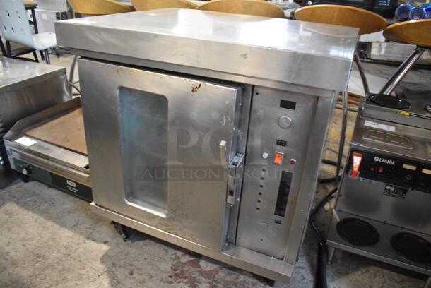 Stainless Steel Commercial Electric Powered Half Size Convection Oven w/ View Through Door and Metal Oven Racks. 208 Volts, 3 Phase. 32x28x33.5 - Image 2 of 6