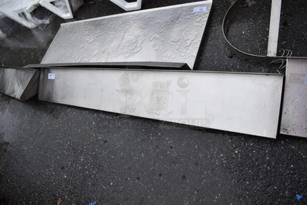 Stainless Steel Shelf w/ Wall Mount Brackets. 78x12.5x9.5 - Image 2 of 3