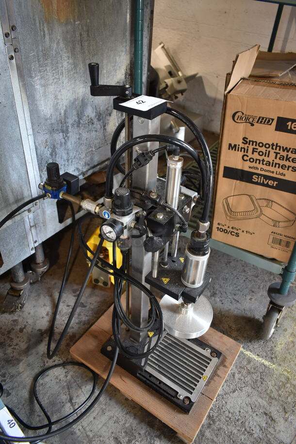 Kinex Cappers SA-2010 Metal Countertop Bottle Topping Machine.  - Image 2 of 5